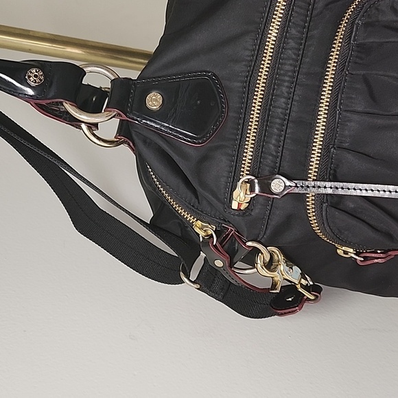 MZ WALLACE Belle Bedford Nylon Tote Handbag Medium Size Purse Zippers Black - Picture 5 of 16